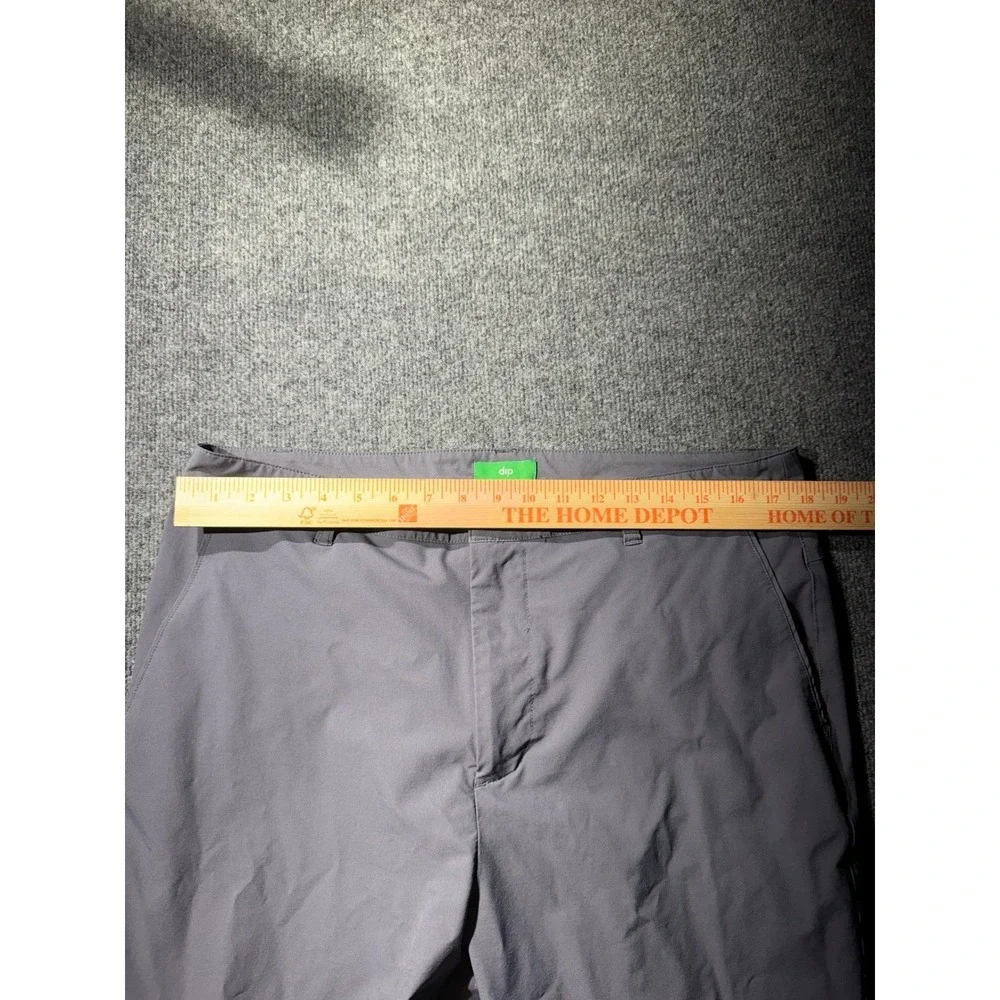 Dip Mens Gray Outdoor Hiking Pants 38x32 Nylon Spandex Straight Leg Cargo Pocket
